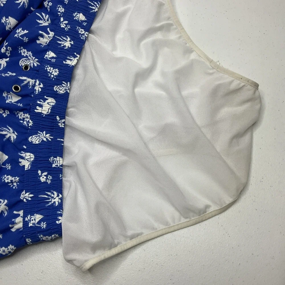 Polo Ralph Lauren Swim‎ Shorts Trunks AOP Elephant Pineapple Print Tiki Men 2XL